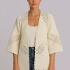 Cardigan blanc en crochet