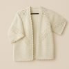 Cardigan blanc en crochet