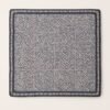 Petite couverture bébé en crochet – Gris, rose et blanc