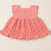 Robe bébé en crochet – Rose tendre